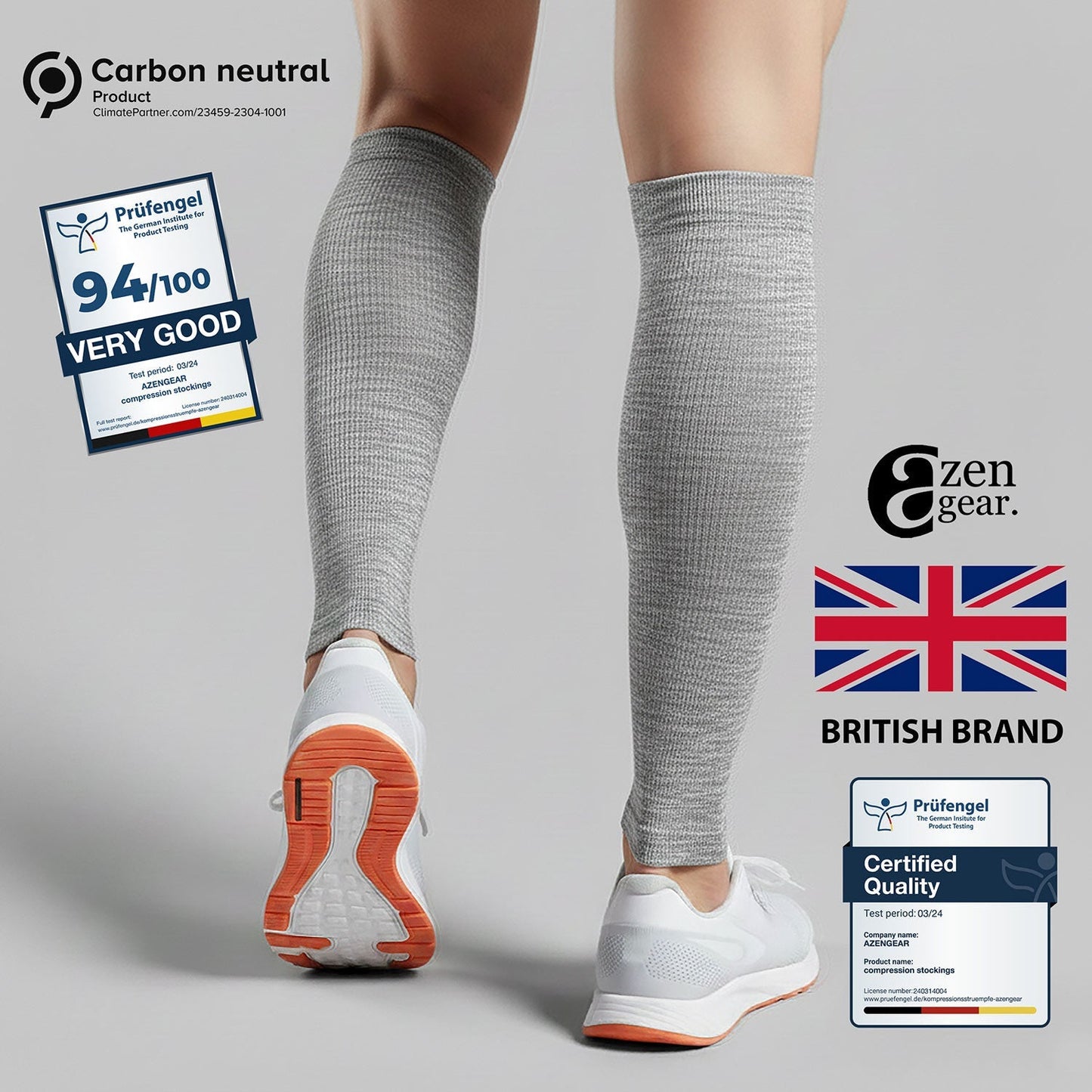 Value Calf Support Compression Socks 20-30 mmHg (Pair)