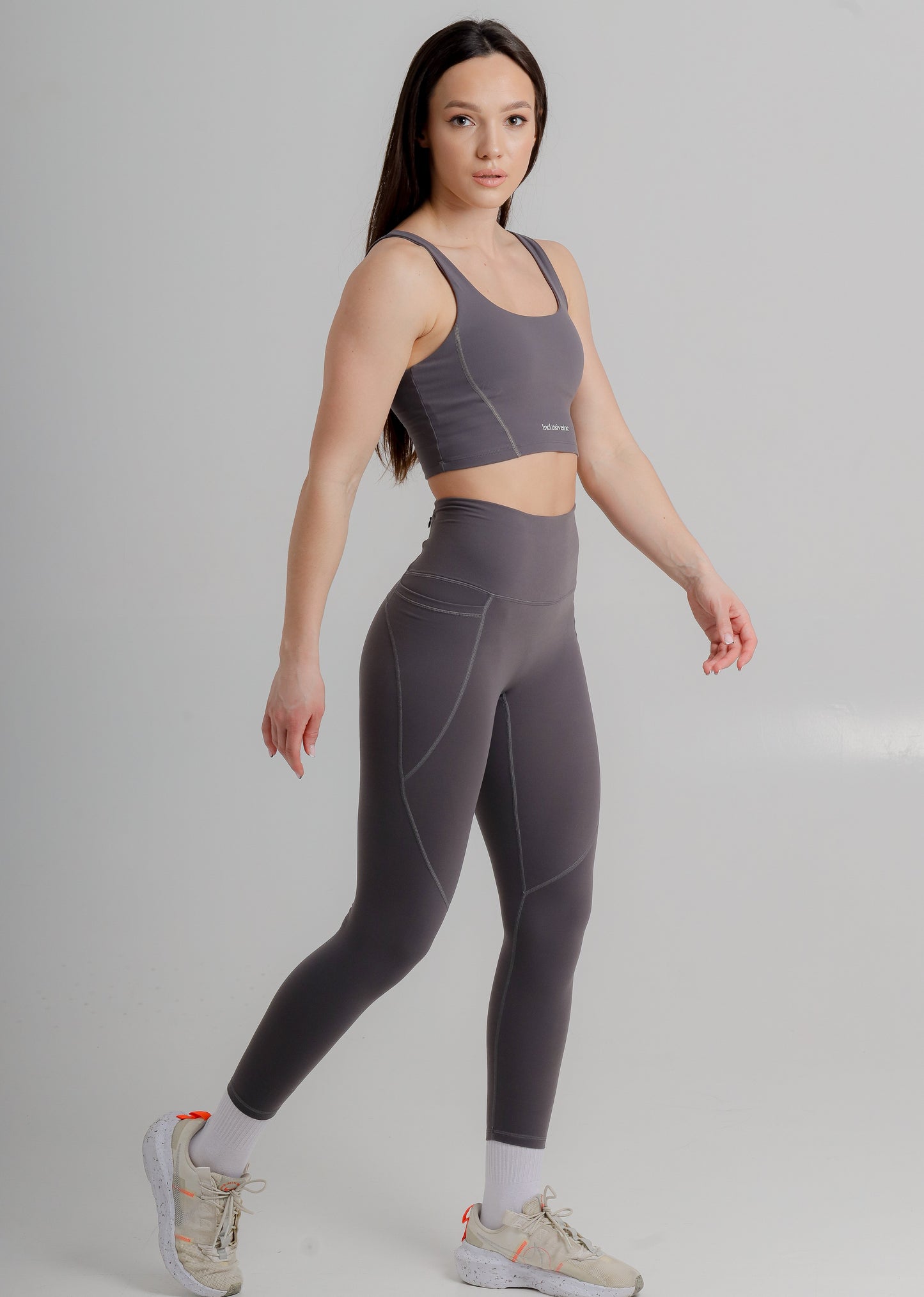 Active Grey Sports Bra