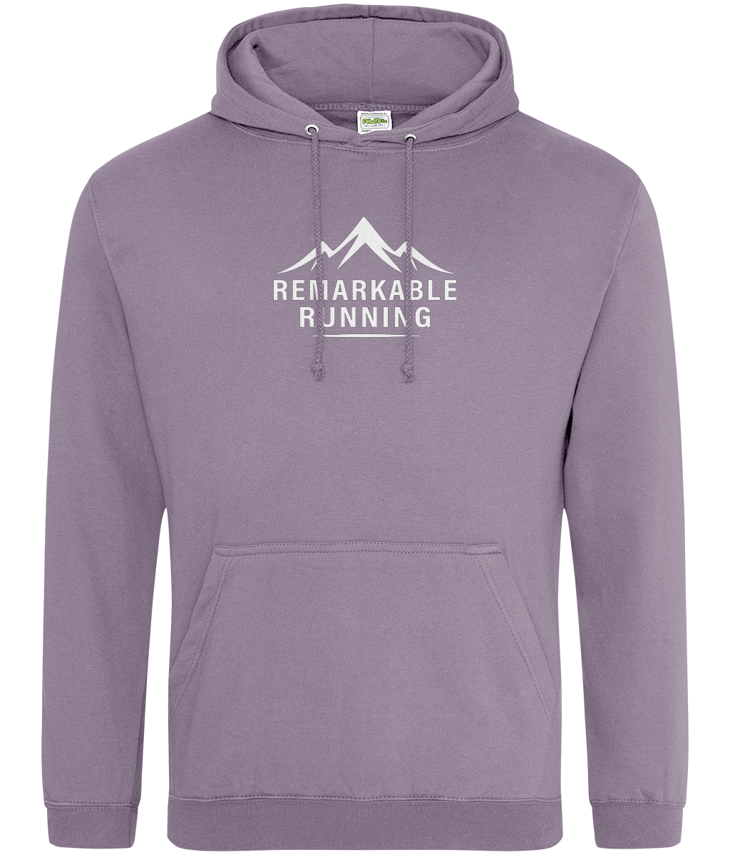 Purple 'Remarkable Running' branded Hoodie Sweatshirt