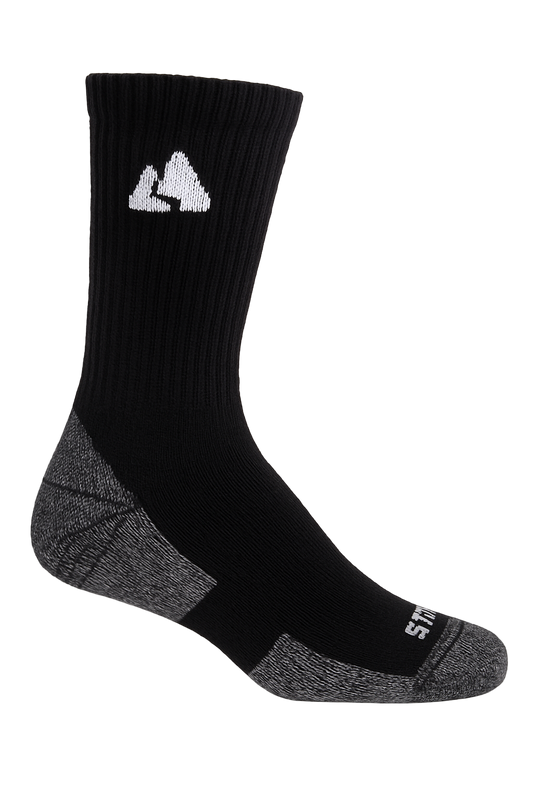 Premium Black Merino Wool Hiking Socks - Unisex