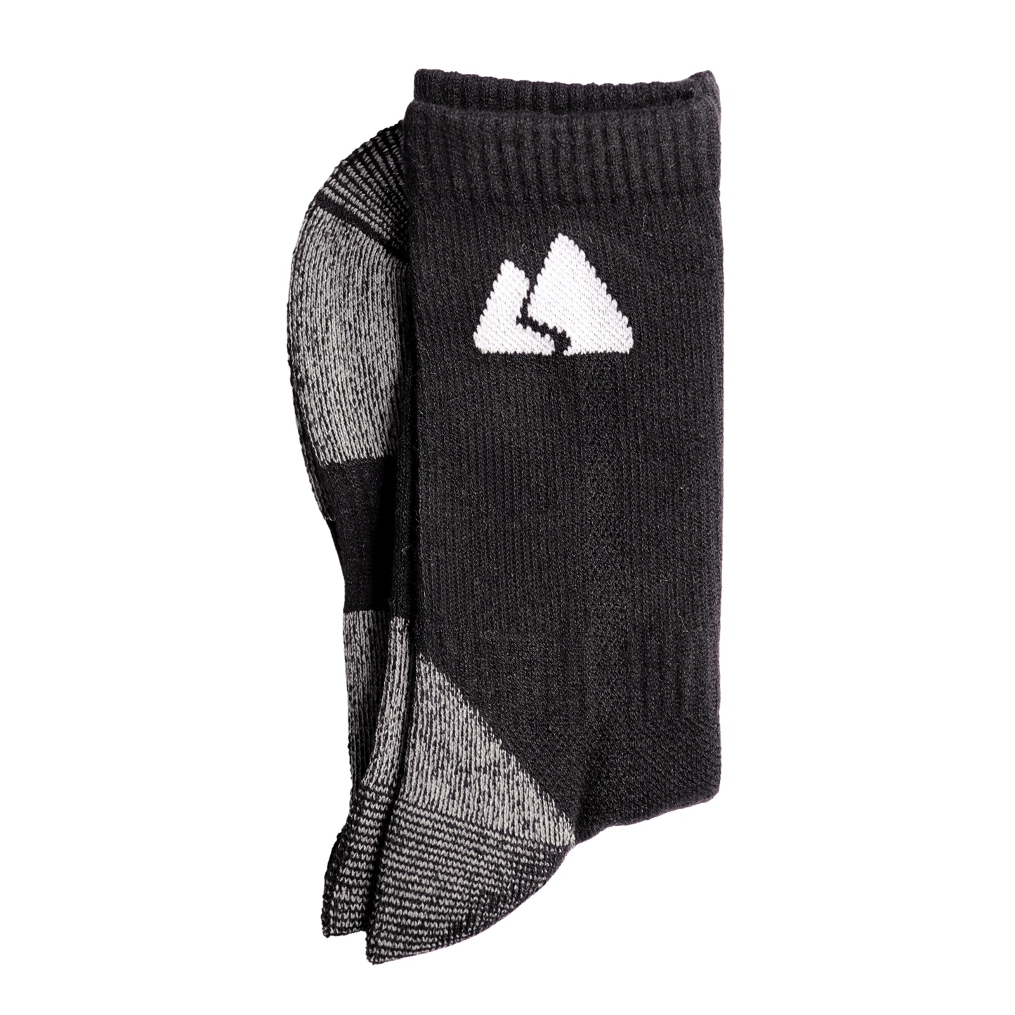 Premium Black Merino Wool Hiking Socks - Unisex