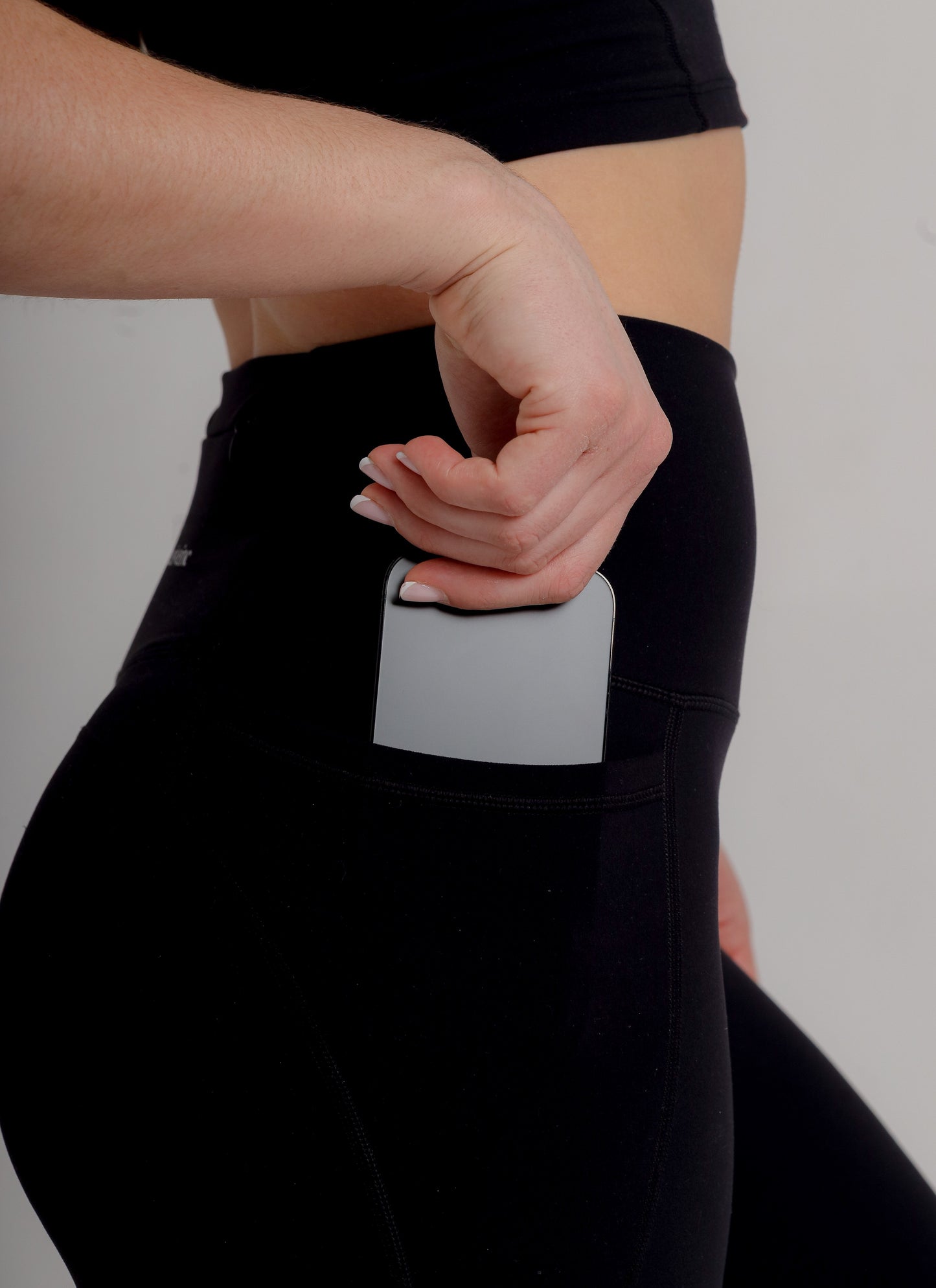 Active Black Gym Leggings with Pockets