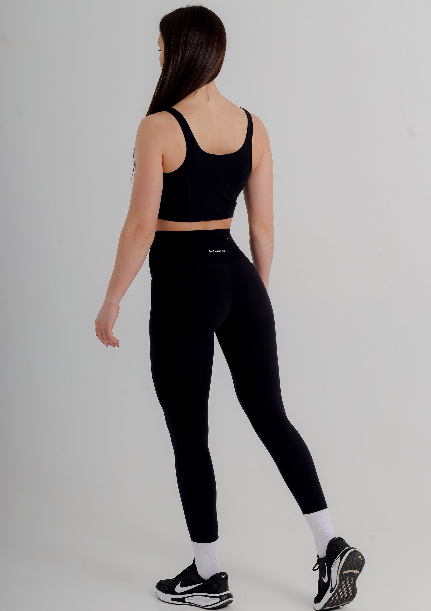 Active Black Gym Leggings with Pockets