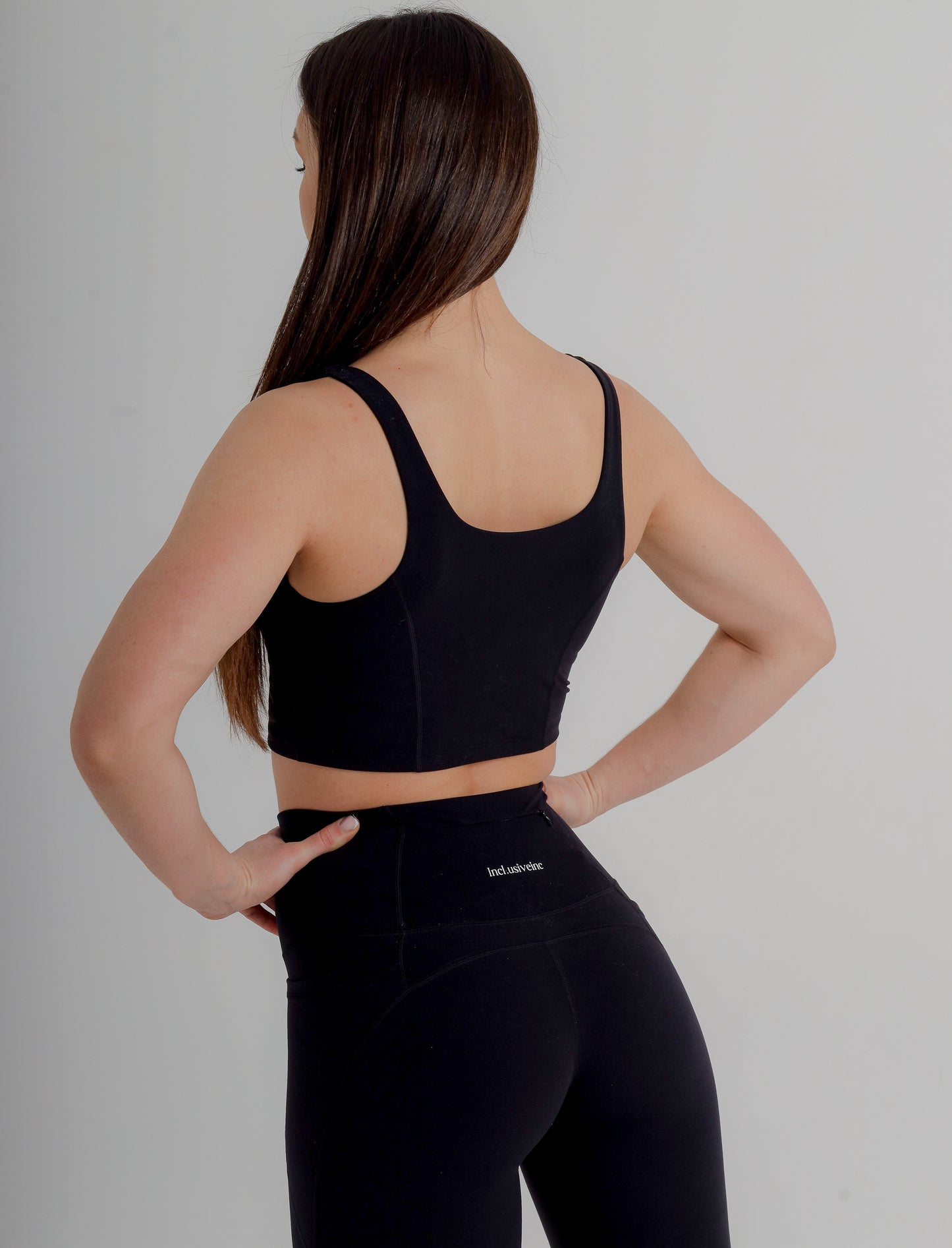 Active Black Gym Leggings with Pockets
