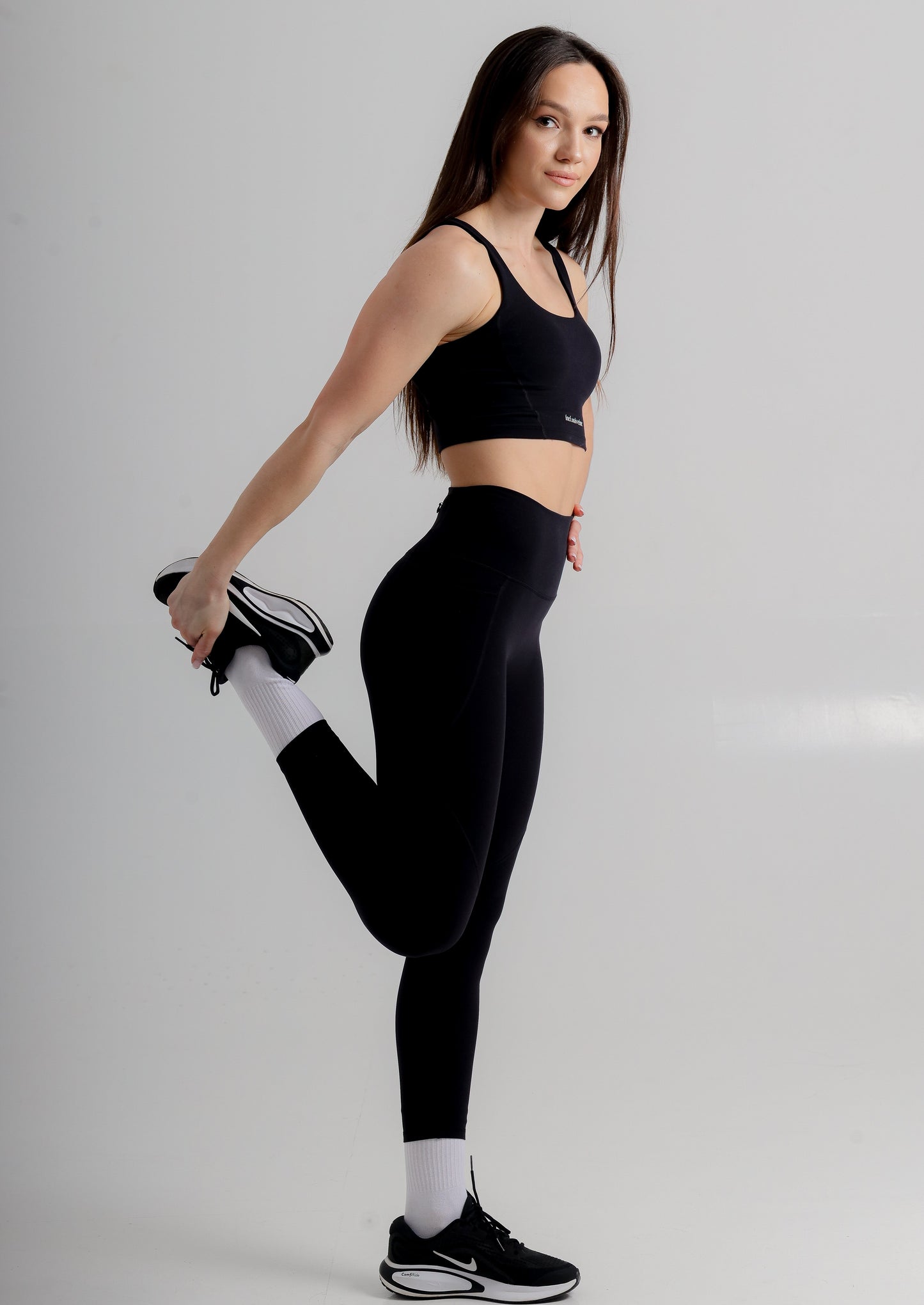 Active Black Gym Leggings with Pockets