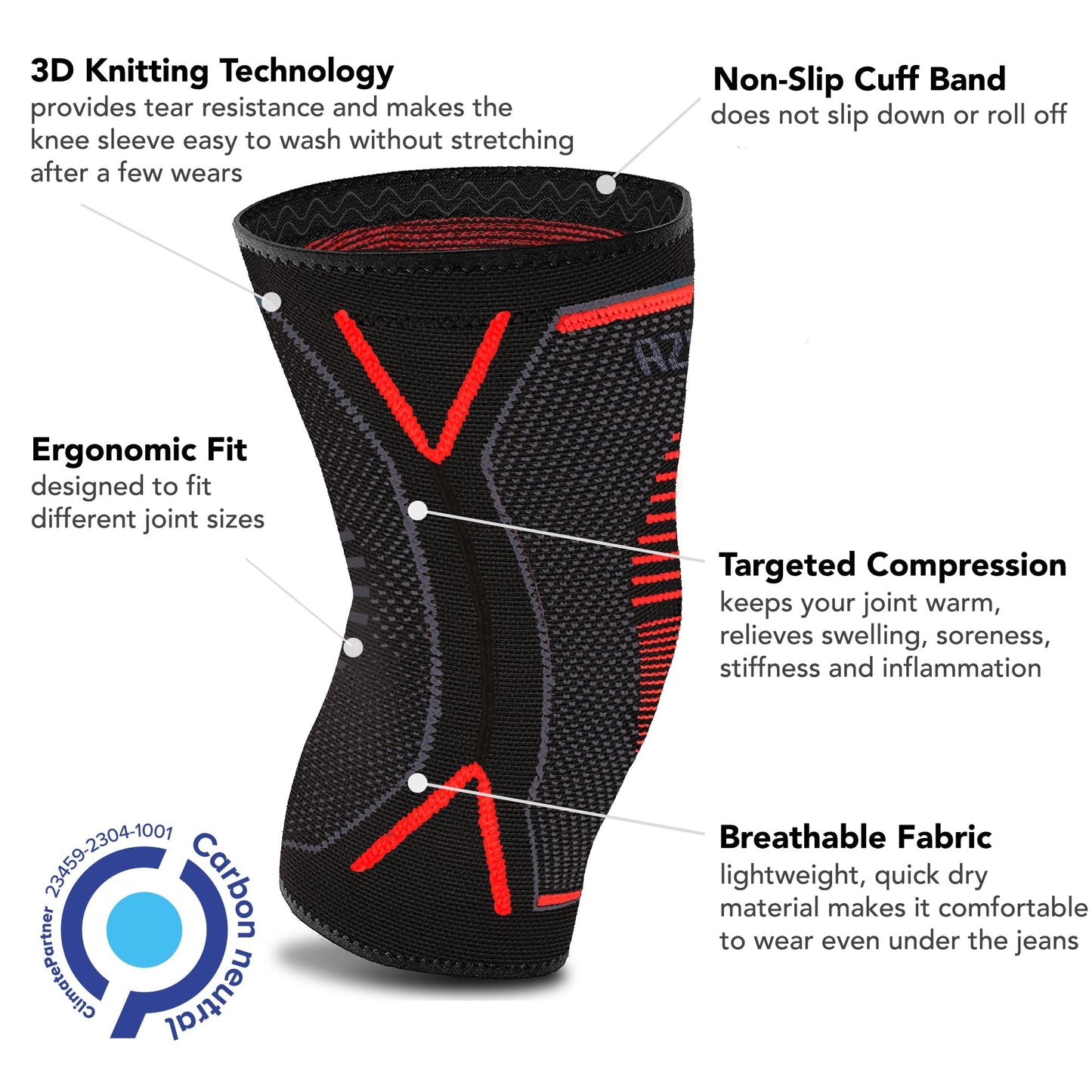 Knee Support Compression Brace (Pair)