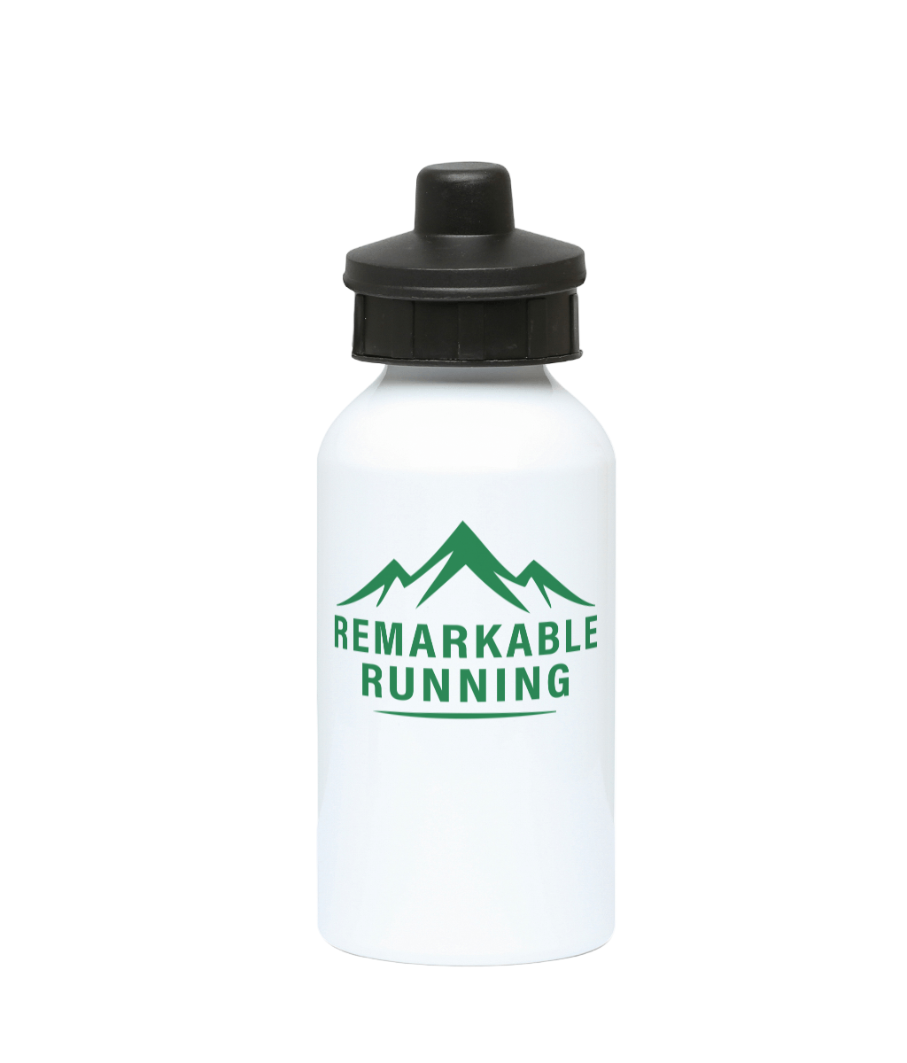 400ml Aluminium Water Bottle with Remarkable Running logo