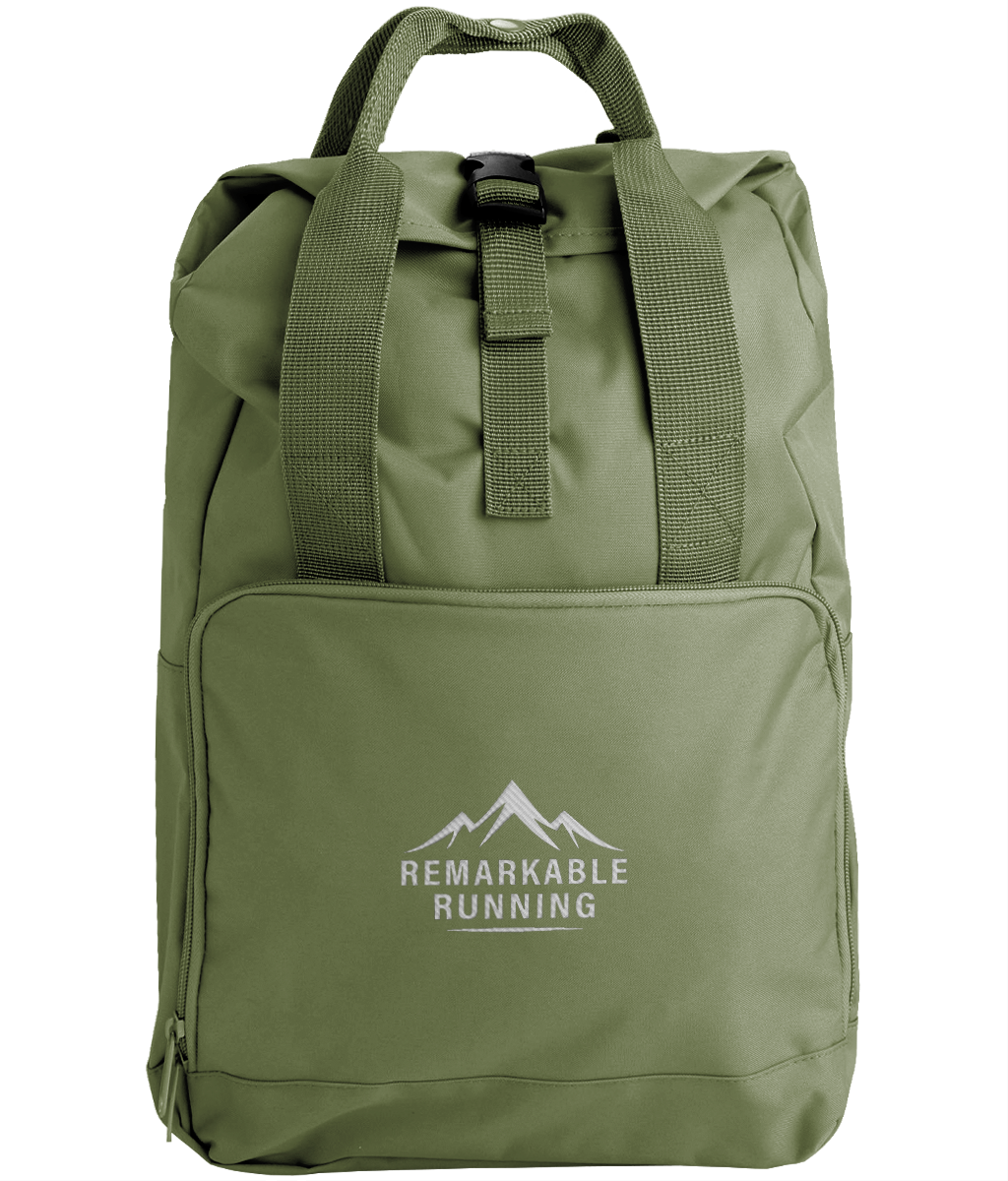 Twin Handle Roll-Top Backpack